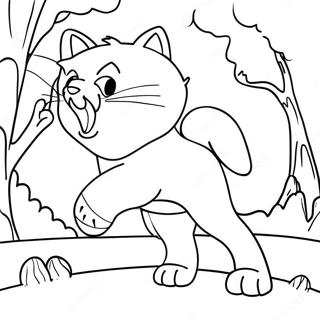 Brave Warrior Cats In Battle Coloring Page 66744-53513