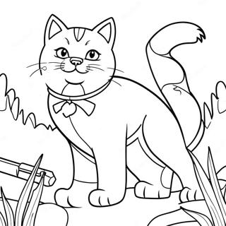 Brave Warrior Cats In Battle Coloring Page 66744-53516