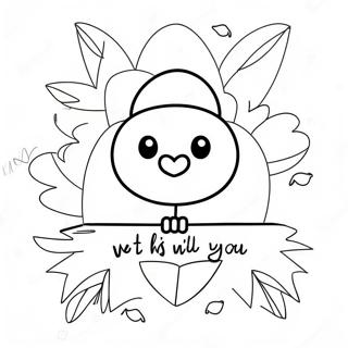 We Will Miss You Message Coloring Page 6676-5433