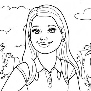 Adventurous Chelsea Barbie Coloring Page 66774-53542