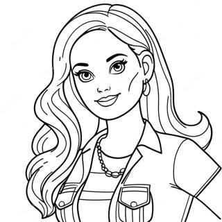 Adventurous Chelsea Barbie Coloring Page 66774-53543