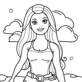 Adventurous Chelsea Barbie Coloring Page 66774-53544