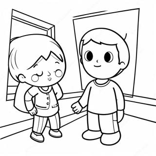 Goodbye Friend Coloring Page 6677-5439