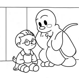 Goodbye Friend Coloring Page 6677-5440