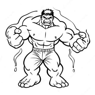 Hulk In Action Coloring Page 66784-53553