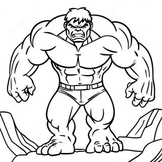 Hulk In Action Coloring Page 66784-53554