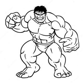 Hulk In Action Coloring Page 66784-53556