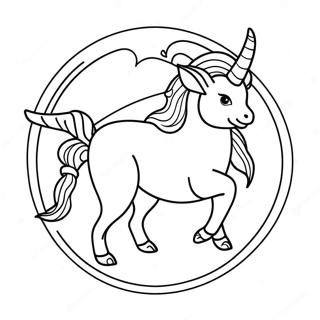 Capricorn Zodiac Sign Coloring Page 66803-53564