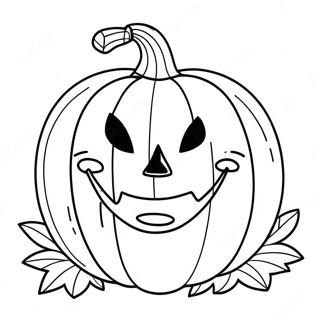 Pumpkin Face Coloring Pages