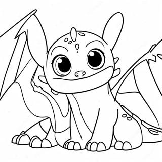 Toothless And Light Fury Friendship Coloring Page 66874-53622