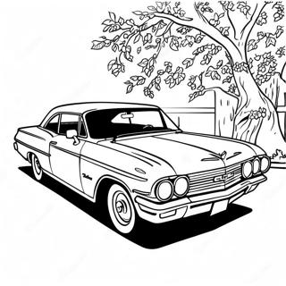 Chevy Impala Classic Coloring Page 66893-53635