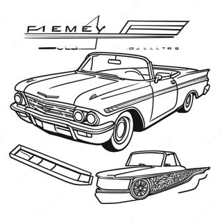 Chevy Impala Convertible Coloring Page 66894-53637