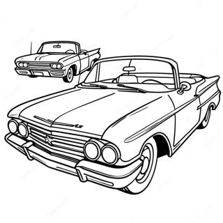 Chevy Impala Convertible Coloring Page 66894-53638