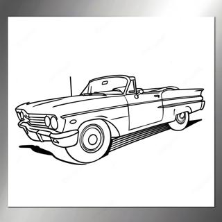 Chevy Impala Convertible Coloring Page 66894-53639