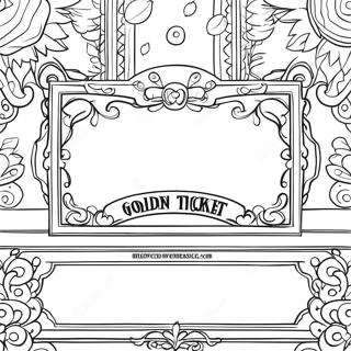 Golden Ticket Coloring Page 66923-53656