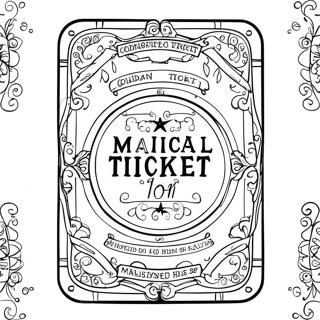 Magical Golden Ticket Adventure Coloring Page 66924-53660