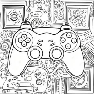 Vintage Game Controller Coloring Page 66944-53675