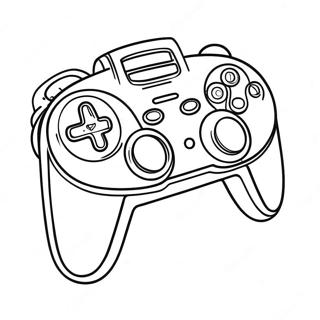 Vintage Game Controller Coloring Page 66944-53676