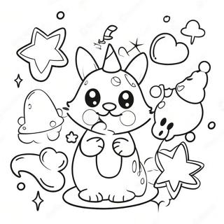 Cute Magic Mixies With Sparkling Wands Coloring Page 6697-5450