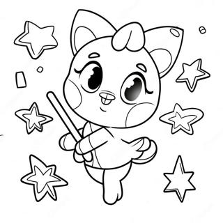 Cute Magic Mixies With Sparkling Wands Coloring Page 6697-5452