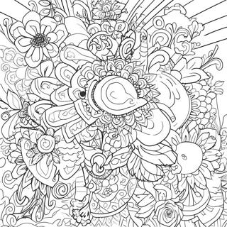 Scribbles And Ink Coloring Pages