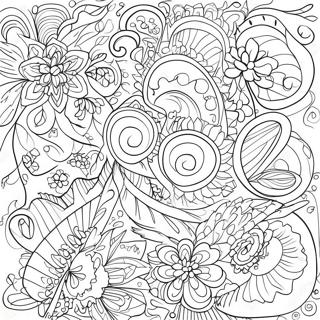 Fun Scribbles And Ink Patterns Coloring Page 66994-53711