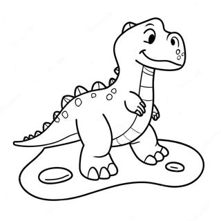 Dinosaur Footprint Coloring Page 67003-53717