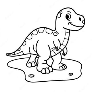 Dinosaur Footprint Coloring Page 67003-53719