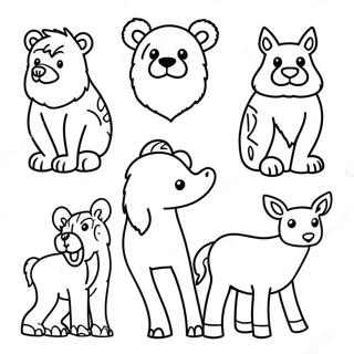 North American Animals Coloring Page 67023-53734