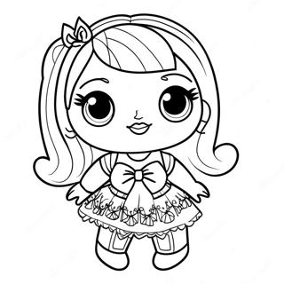 Sparkly Lol Dolls Coloring Page 67034-53743