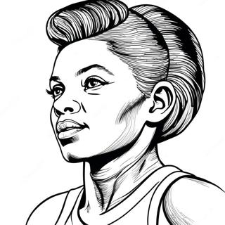 Wilma Rudolph Coloring Pages