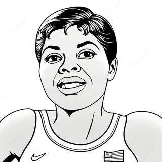 Wilma Rudolph Coloring Page 67043-53752