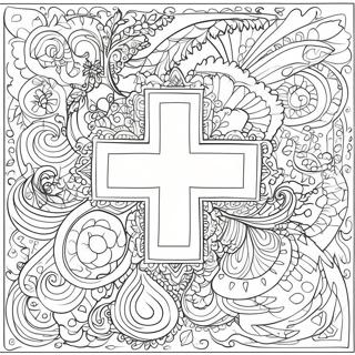 Red X Coloring Pages