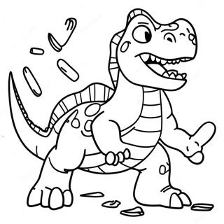 Fierce Dino Smashers Coloring Page 67074-53780