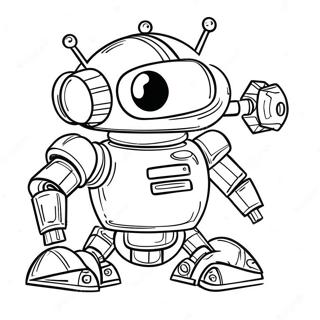 Futuristic Robot Coloring Page 67084-53788