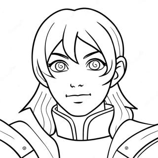 Fire Emblem Character Portrait Coloring Page 67094-53797