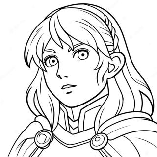 Fire Emblem Character Portrait Coloring Page 67094-53799