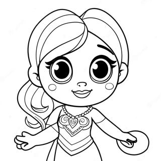 Leah Shimmer And Shine Magical Coloring Page 67113-53802