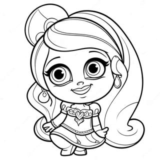 Leah Shimmer And Shine Magical Coloring Page 67113-53803