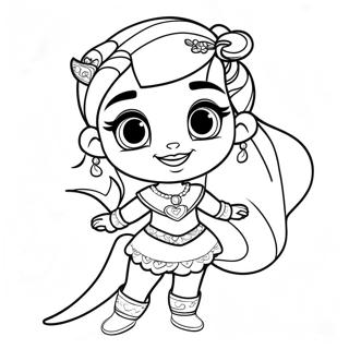 Leah Shimmer And Shine Sparkling Adventure Coloring Page 67114-53810