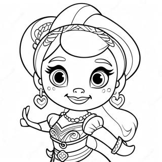 Leah Shimmer And Shine Sparkling Adventure Coloring Page 67114-53811