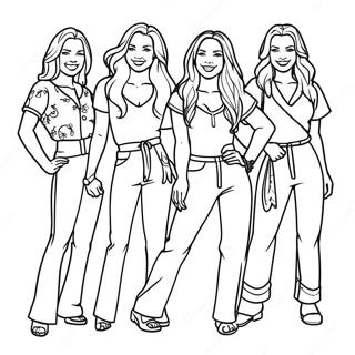 Mamma Mia Characters Coloring Page 67134-53826