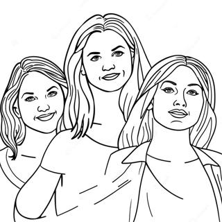 Mamma Mia Characters Coloring Page 67134-53827