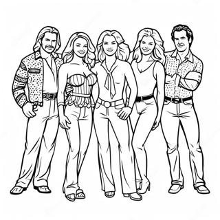 Mamma Mia Characters Coloring Page 67134-53828