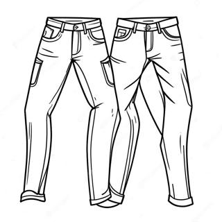 Colorful Pants Coloring Page 67143-53832