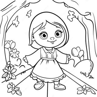 Masha Playing With Friends Coloring Page 6717-5473