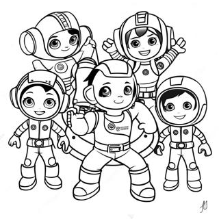 Rusty Rivets Team Adventure Coloring Page 67184-53862