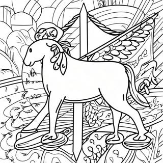 Maryland State Flag Coloring Page 67203-53901