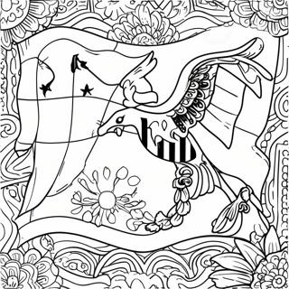 Maryland State Flag Coloring Page 67203-53904