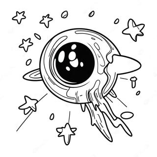 Meteor Shower Coloring Page 67213-53882